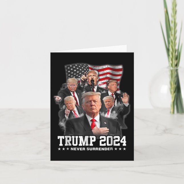 Donald J Trump 2024 Never Surrender 1  Card (Front)