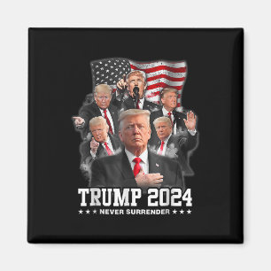 Donald J Trump 2024 Never Surrender 1 Magnet
