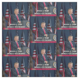 Donald J. Trump 45th President Keepsake Fabric