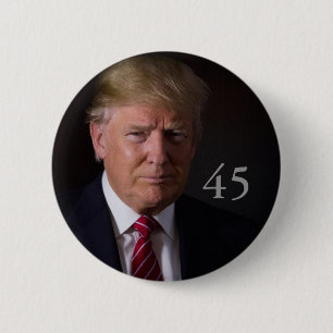 Donald J. Trump, 45th President of the U.S. 6 Cm Round Badge