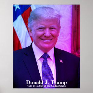 Donald J. Trump, 45th President of United States Poster