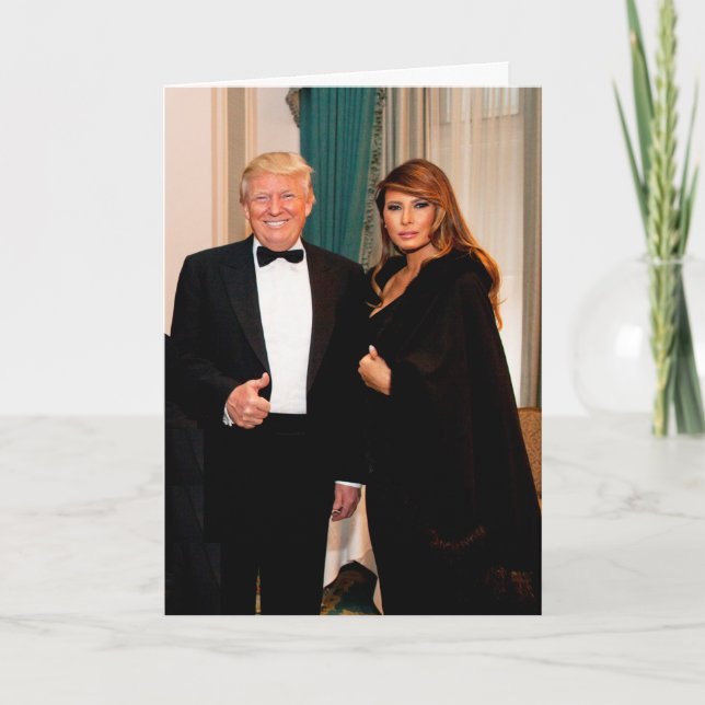 Donald & Melania Trump Card (Front)