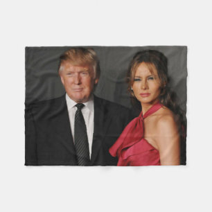 DONALD & MELANIA TRUMP FLEECE BLANKET