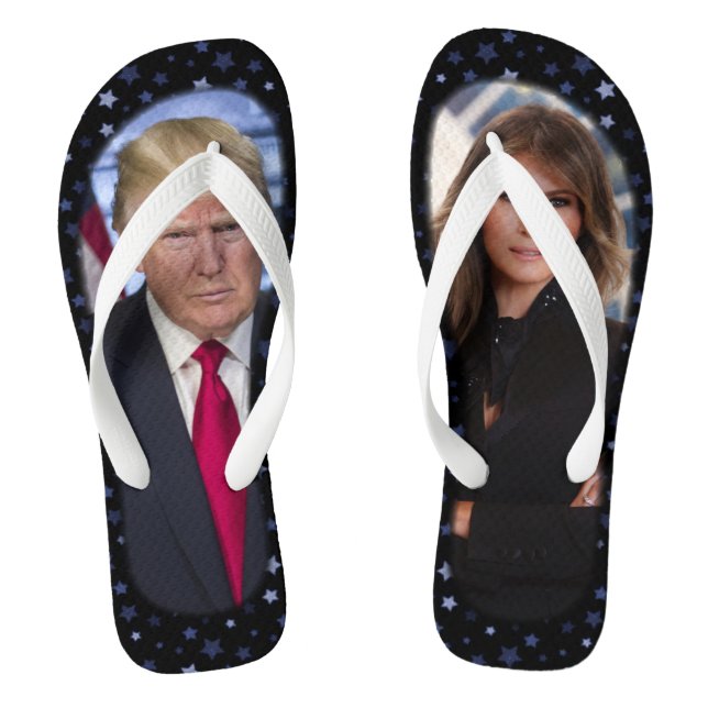 DONALD & MELANIA TRUMP JANDALS (Footbed)