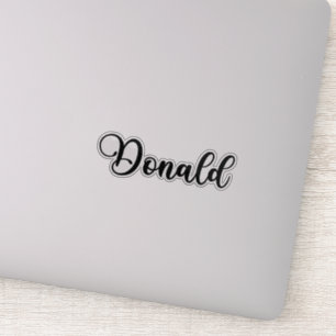 Donald Name - Handwritten Calligraphy