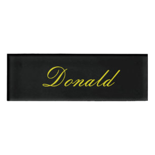 Donald Name Tag