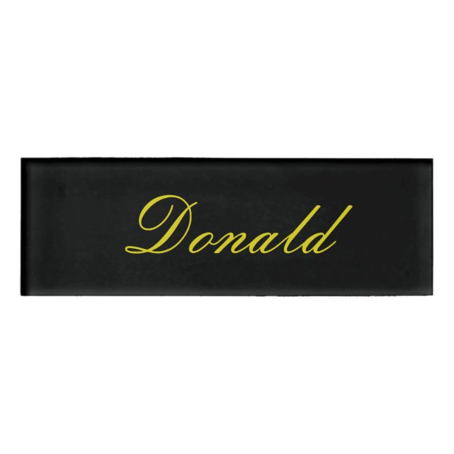 Donald Name Tag (Front)