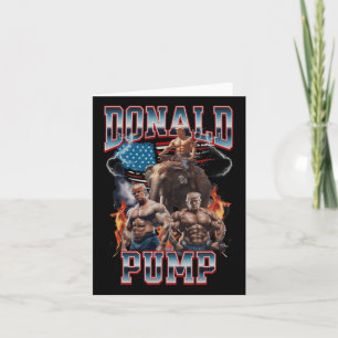 Donald Pump Trump Gym Pump Cover Card