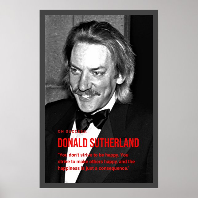 Donald Sutherland Poster (Front)