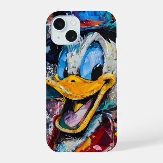 Donald the Duck colourful iPhone 15 case
