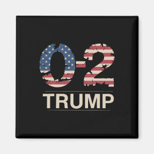 Donald Trump 0-2 Fight Fight Fight Us Flag You Mis Magnet