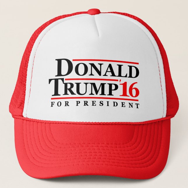 Donald Trump '16 for President Trucker Hat (Front)
