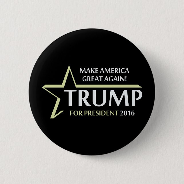 Donald Trump 2016 6 Cm Round Badge (Front)