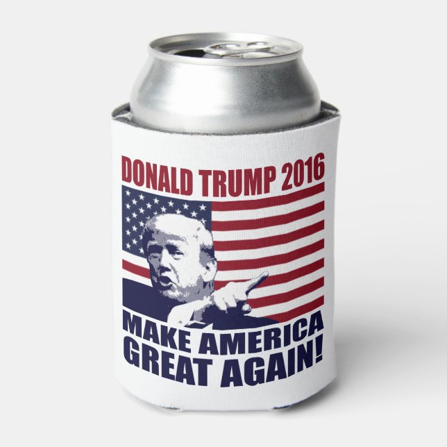 Donald Trump 2016 For President Can Cooler (Can Front)