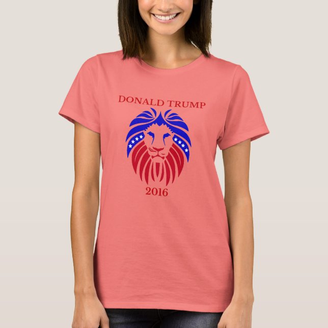 donald trump 2016 lion tee - women (Front)