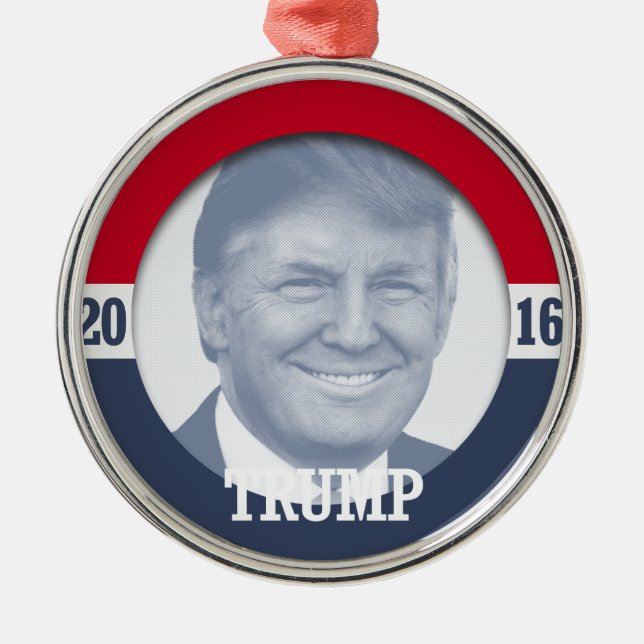 Donald Trump 2016 Metal Tree Decoration (Front)