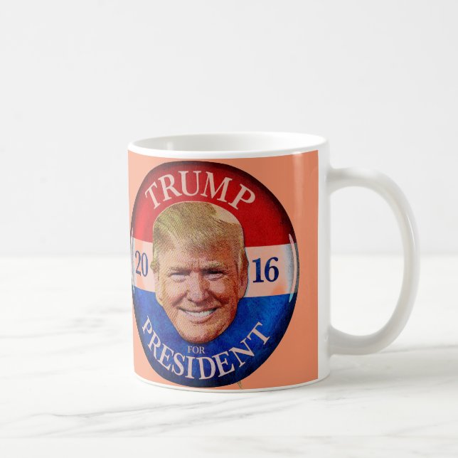 DONALD TRUMP 2016 ORANGE COFFEE MUG (Right)