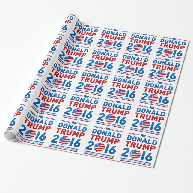 DONALD TRUMP 2016 Presidential Election Wrapping Paper (Unrolled)