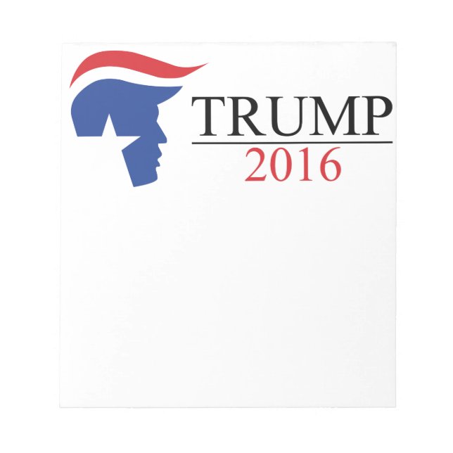 Donald Trump 2016 Presidential Logos Notepad (Front)