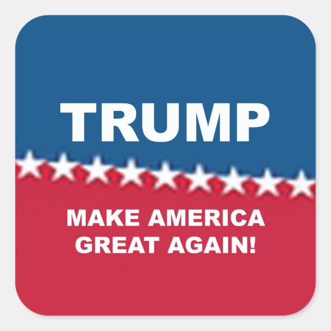 Donald Trump 2016 Square Sticker (Front)