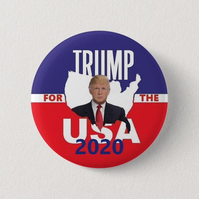 Donald TRUMP 2020 6 Cm Round Badge (Front)