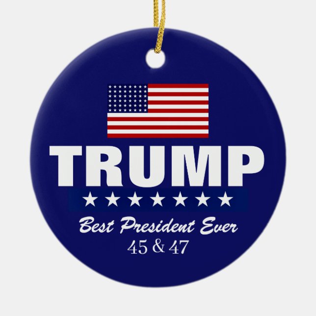 DONALD TRUMP 2020 CHRISTMAS ORNAMENT (Front)