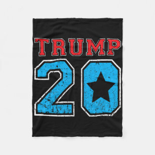 Donald Trump 2020 Election Vintage Football Jersey Fleece Blanket