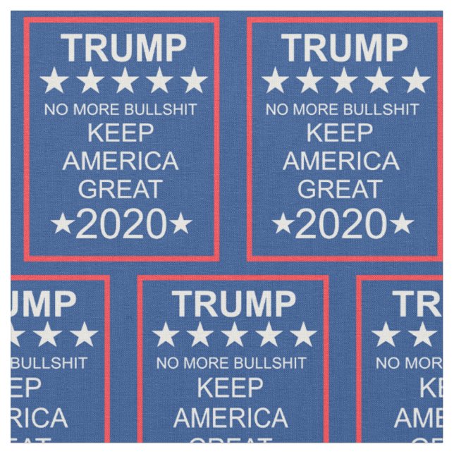 DONALD TRUMP 2020 KEEP AMERICA GREAT FABRIC (Close Up)