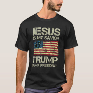 Donald Trump 2020 Men Women T Shirt Jesus Is My Sa