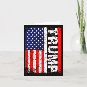 Donald Trump 2020 Vintage Usa Flag T Shirts Card
