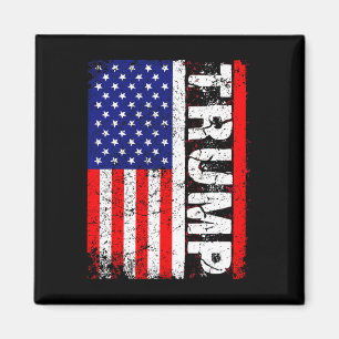 Donald Trump 2020 Vintage Usa Flag T Shirts Magnet