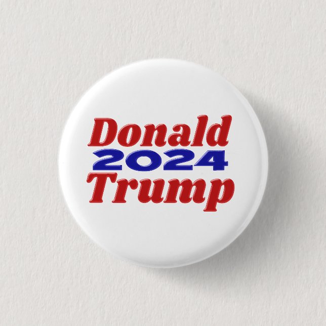 Donald Trump 2024  3 Cm Round Badge (Front)