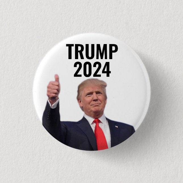 Donald Trump 2024  3 Cm Round Badge (Front)