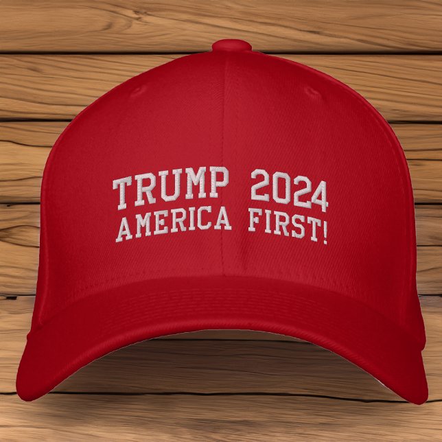 Donald Trump 2024 America First Red Hat (trump 2024 america first hat)