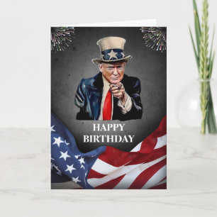 DONALD TRUMP 2024 AMERICAN BIRTHDAY CARD