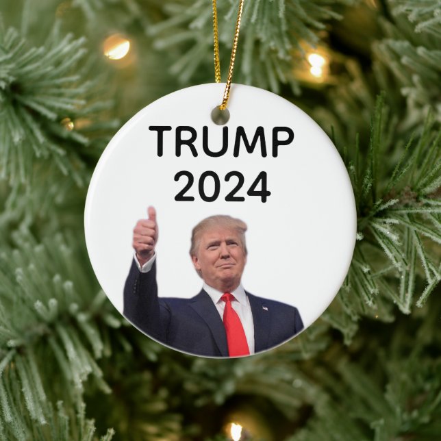 Donald Trump 2024  Ceramic Tree Decoration (Tree)