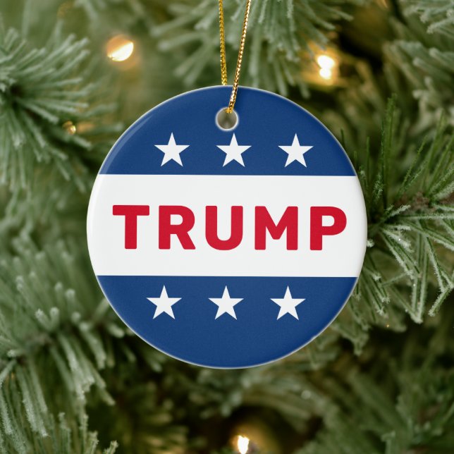 Donald Trump 2024 Classic Star Ceramic Tree Decoration (Tree)
