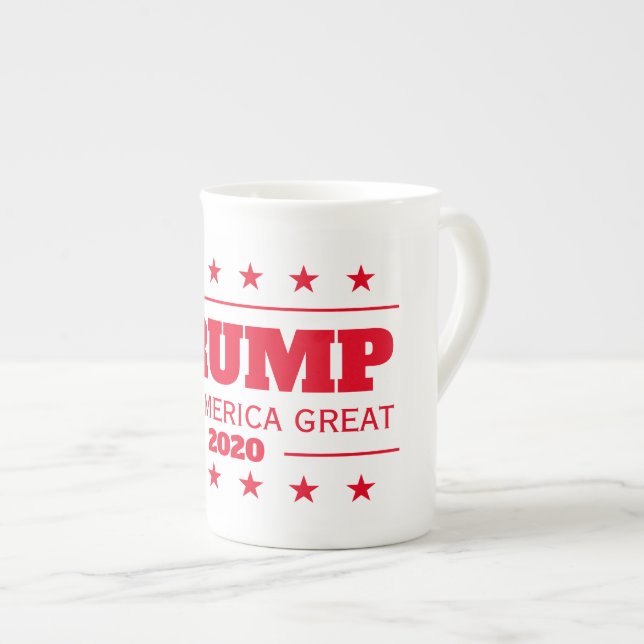 Donald Trump 2024 election Keep America Great Bone China Mug (Front Right)