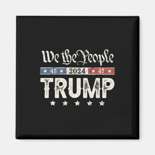 Donald Trump 2024 For President Republican Vintage Magnet