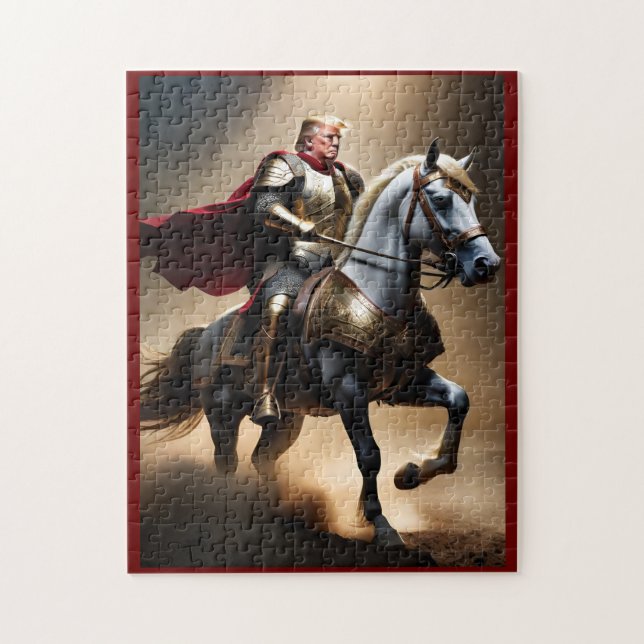 Donald Trump 2024 Funny Conservative Jigsaw Puzzle (Vertical)