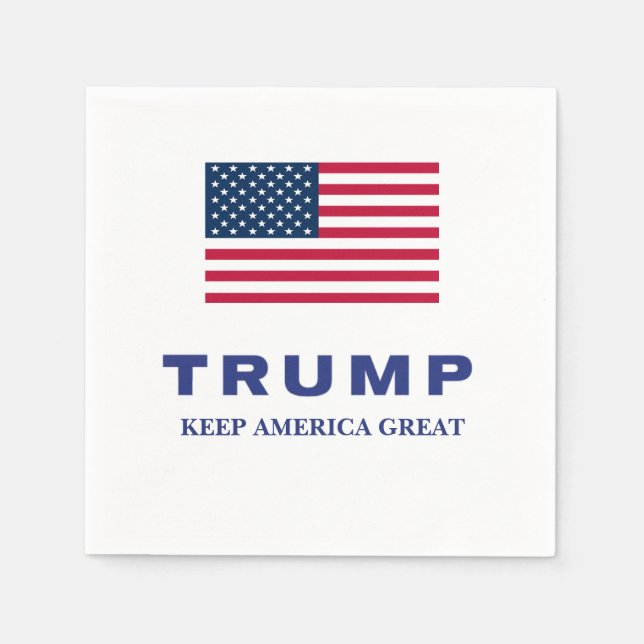 Donald Trump 2024 Gift Watch Napkin (Front)