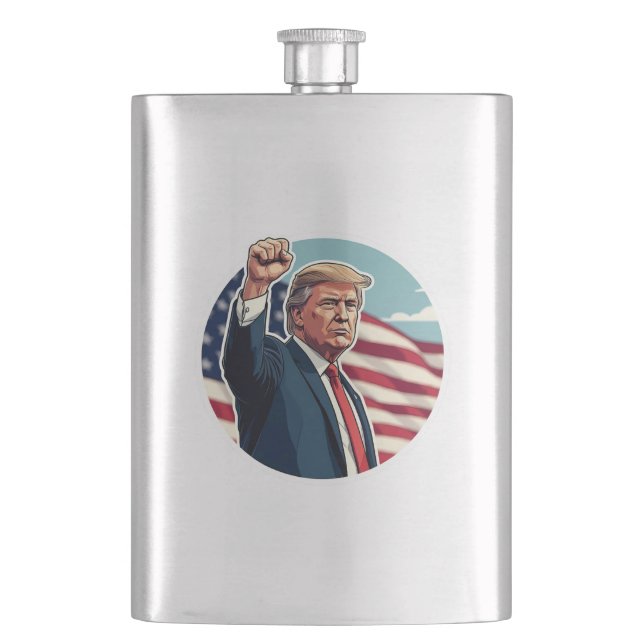 Donald Trump 2024 Hip Flask (Front)