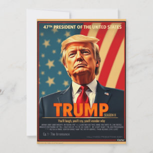 Donald Trump 2024 ironic fun series cover  Holiday Card