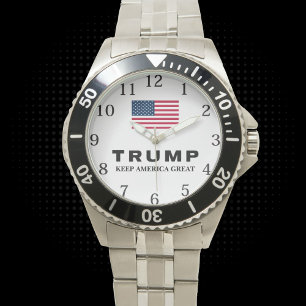 Donald Trump 2024 Keep America Great America Flag Watch