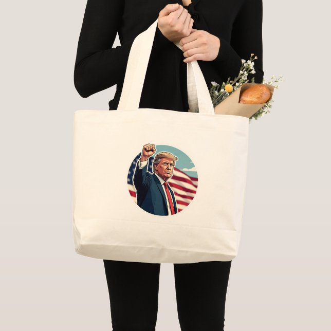 Donald Trump 2024 Large Tote Bag (Front (Product))