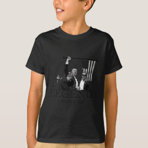 Donald Trump 2024 Legends Never Die Usa Patriotic  T-Shirt