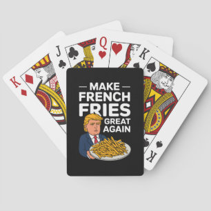 Donald Trump 2024 Make French Fry Great Again Playing Cards