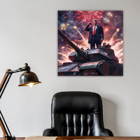 Donald Trump 2024 Military Hero Pro-Trump Funny AI