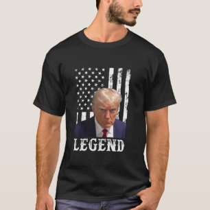 Donald Trump 2024 Mug Shot President Legend Americ T-Shirt