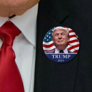 Donald Trump 2024 Pinback 6 Cm Round Badge